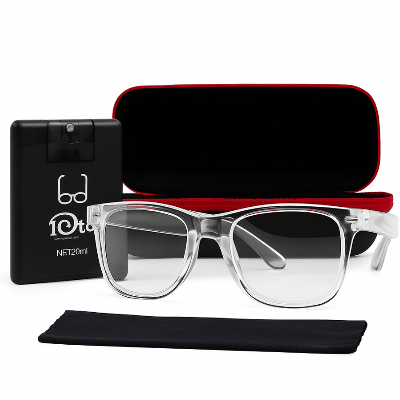2x1 Gafas Unisex Clear Wayfarer + 50% OFF | Estuche, Paño y Antiempañante GRATIS🔥