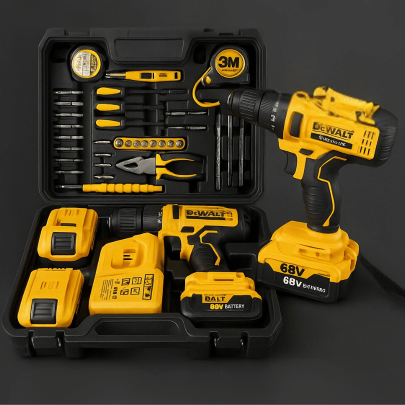 Nuevo Taladro Inalambrico 68V Dewalt 50% OFF + GRATIS Kit de 34 Herramientras y Envío🚨
