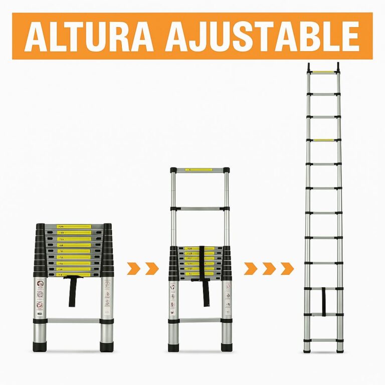 Nueva Escalera Telescopica en Aluminio + 50% OFF + Envío GRATIS🔥