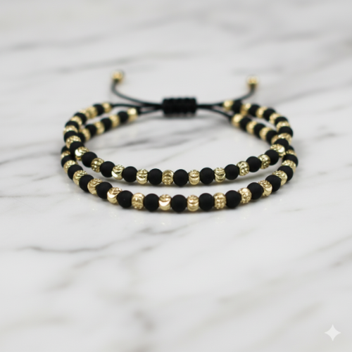 Pulsera 2X1 en Oro Laminado 18K, Tejida. Un Regalo para Toda la Vida 50%OFF🚨