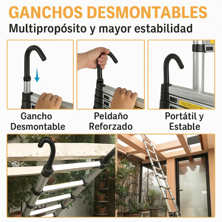 Nueva Escalera Telescopica en Aluminio + 50% OFF + Envío GRATIS🔥