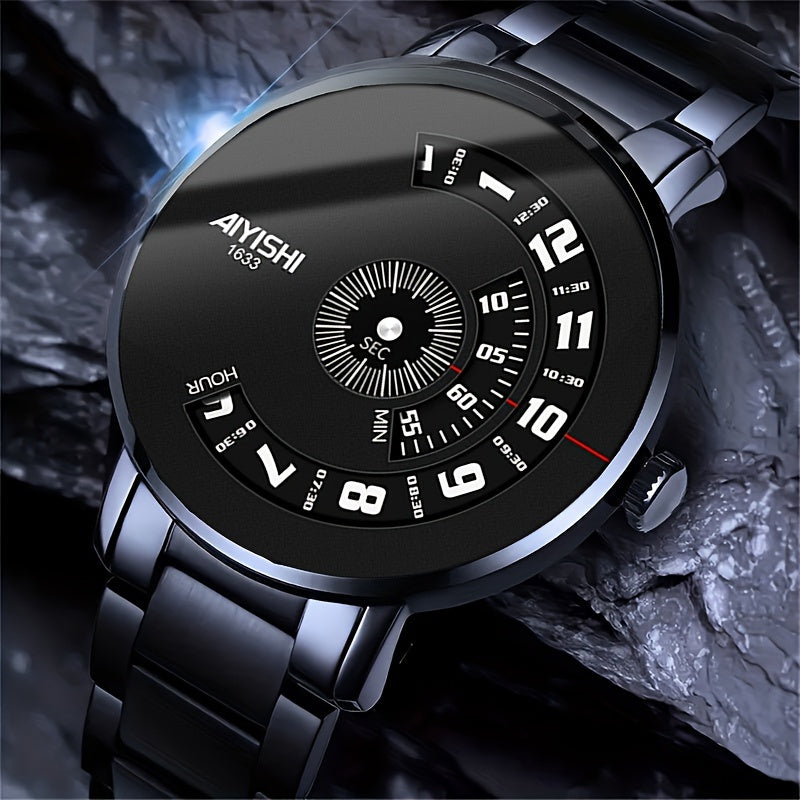 Reloj Aiyishi 360° Metalico Negro 50%OFF + Envío Gratis🔥