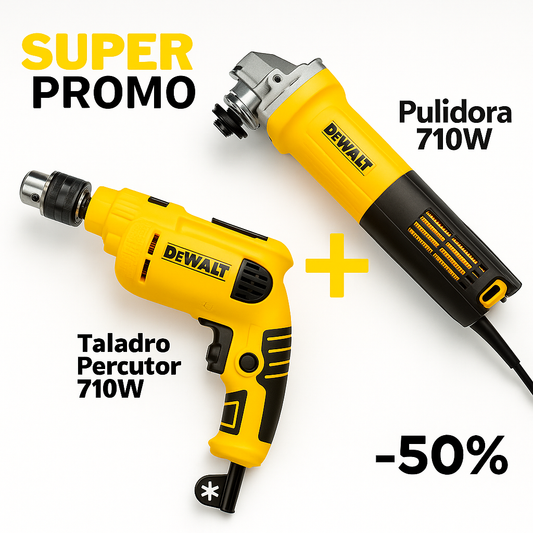 Combo Taladro 710 W + Pulidora 710 W – 50 % dcto + Envío Gratis