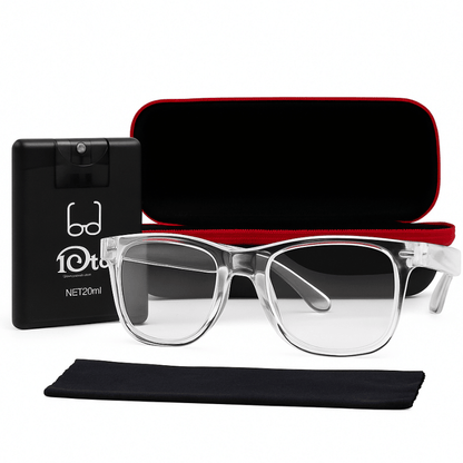 2x1 Gafas Unisex Clear Wayfarer + 50% OFF | Estuche, Paño y Antiempañante GRATIS🔥