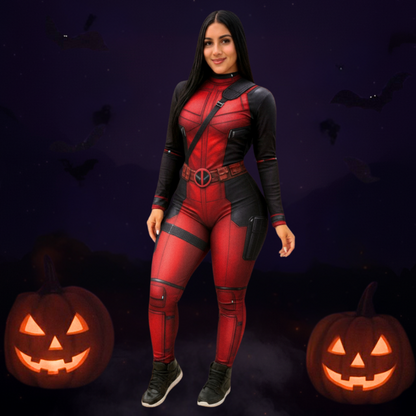 Nuevo Enterizo Super Heroína Vive Halloween como una Estrella con 50% OFF