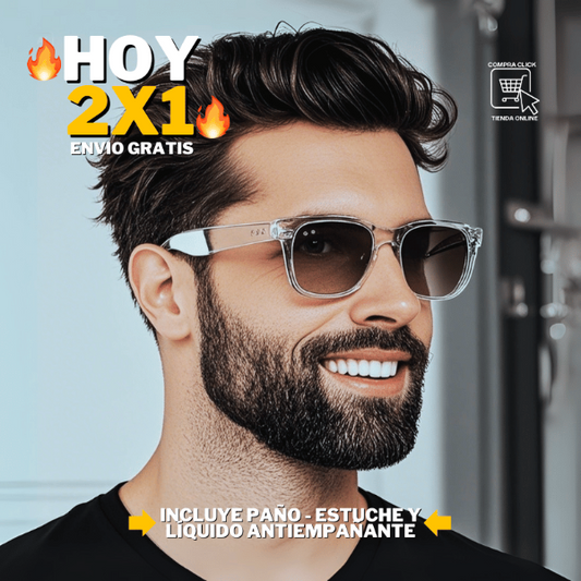 2x1 Gafas Unisex Clear Wayfarer + 50% OFF | Estuche, Paño y Antiempañante GRATIS🔥