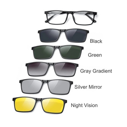 Gafas Unisex VisionFlex 6 en 1 - 6 lentes magnéticos intercambiables por el precio de 1 todo con 50%OFF