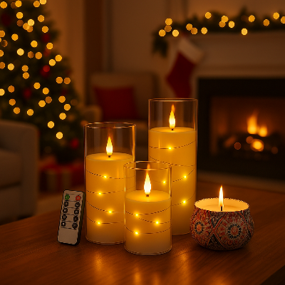 Nuevas Velas Led x 3 40% OFF + GRATIS Vela Aromatica Soja y Envío 🚨