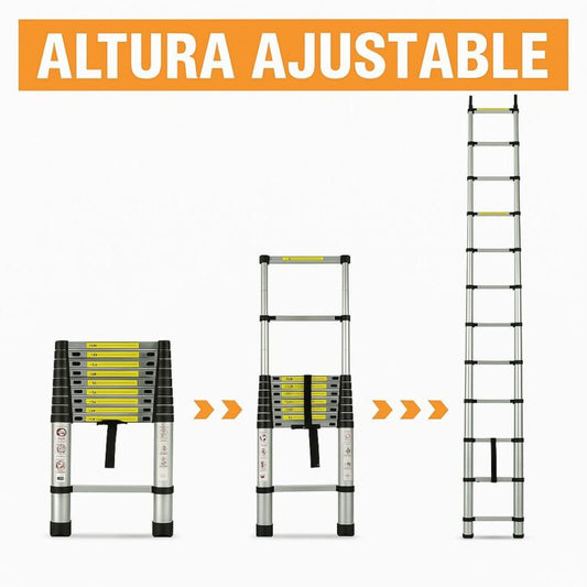 Nueva Escalera Telescopica en Aluminio + 50% OFF + Envío GRATIS🔥