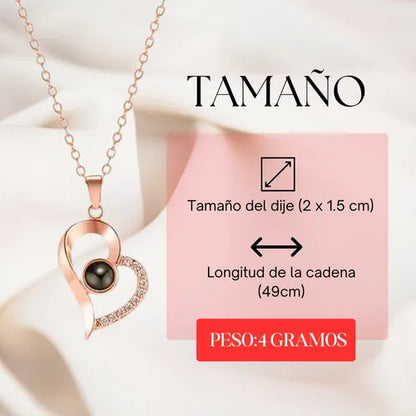 Collar para Mamá Te Amo en 100 Idiomas con Baño de oro 24K +Caja de Lujo + Envío GRATIS
