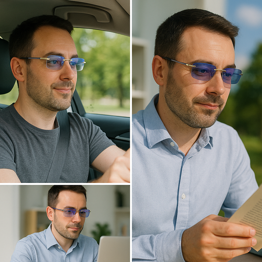 Nuevas Gafas Visión Total 3 en 1: Aumento + Sol + Pantallas con 50% OFF