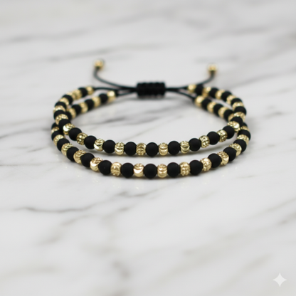 Pulsera 2X1 en Oro Laminado 18K, Tejida. Un Regalo para Toda la Vida 50%OFF🚨