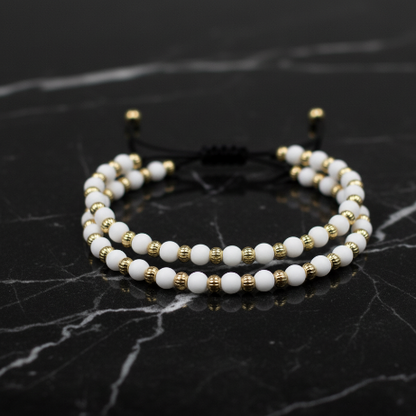Pulsera 2X1 en Oro Laminado 18K, Tejida. Un Regalo para Toda la Vida 50%OFF🚨